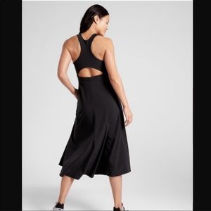 Athleta Winona Midi Support Dress navy